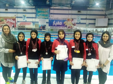 شناگران دختر استان در مسابقات قهرمانی کشور ویژه استانهای شمال کشور  با کسب 12 مدال رنگارنگ خوش درخشیدند