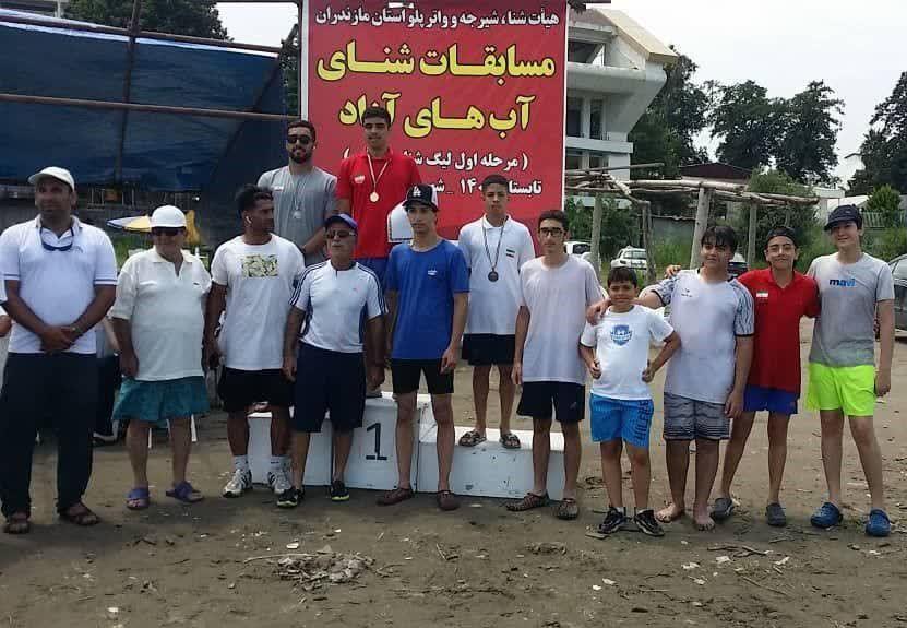 پیشتازی تیم شهید هاشمی نژاد مشهد در مسابقات لیگ شنا آبهای آزاد